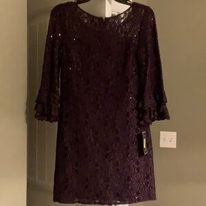 Jessica Howard Sequin Lace Sheath Dress